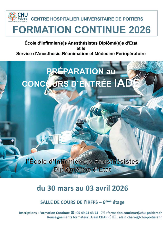 Affiche-2026 Préparation concours école IADE