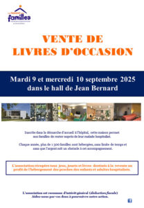 Vente livres maison des familles