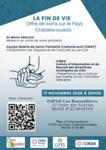 Affiche soirée d'échanges fin de vie